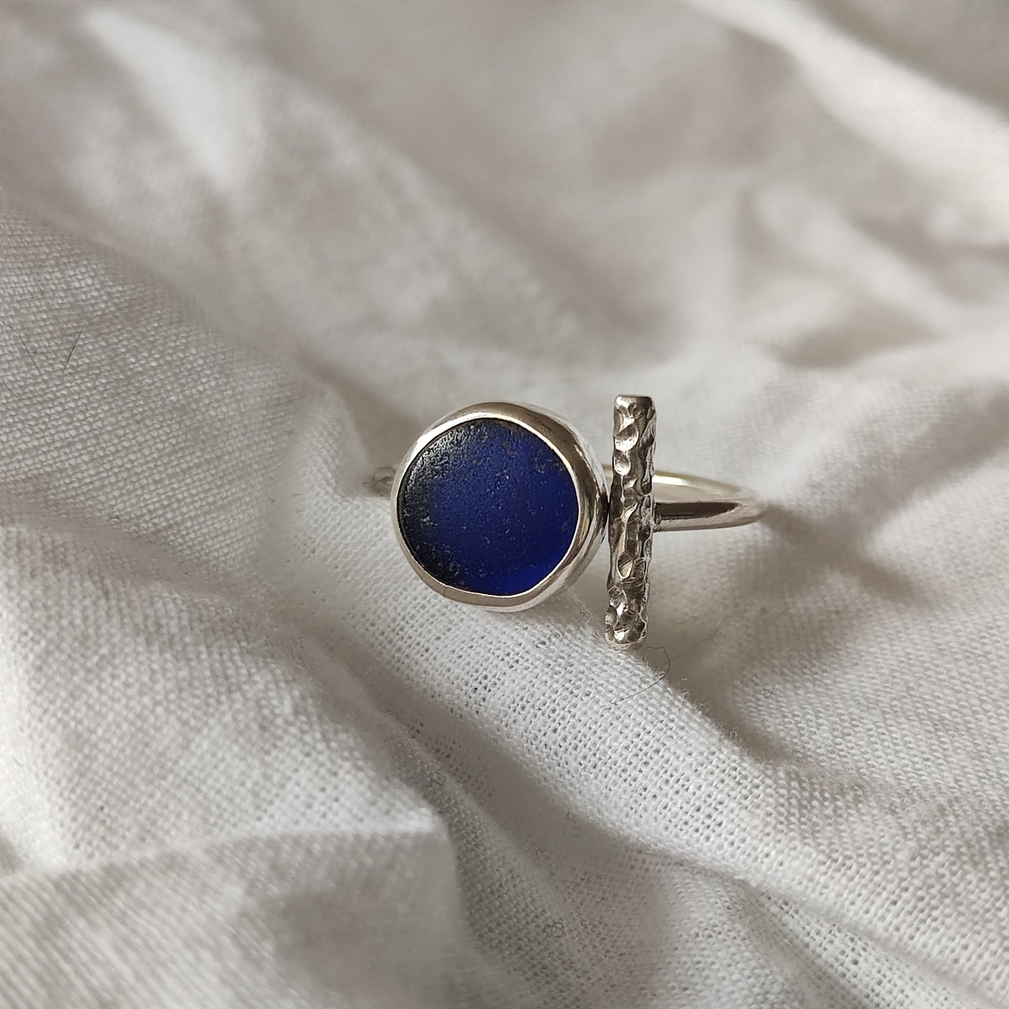Sea Glass T-Ring Size Y-Z+1
