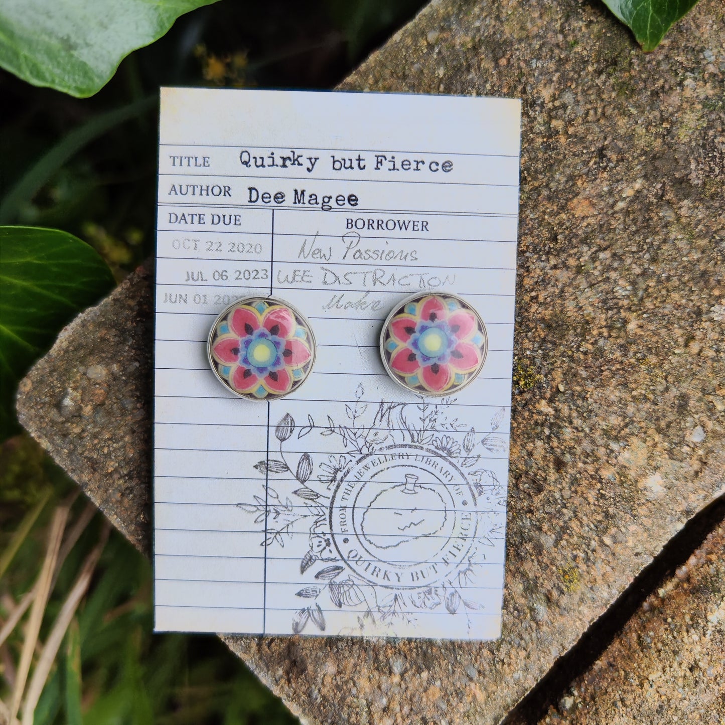 Dancheong Stud Earrings