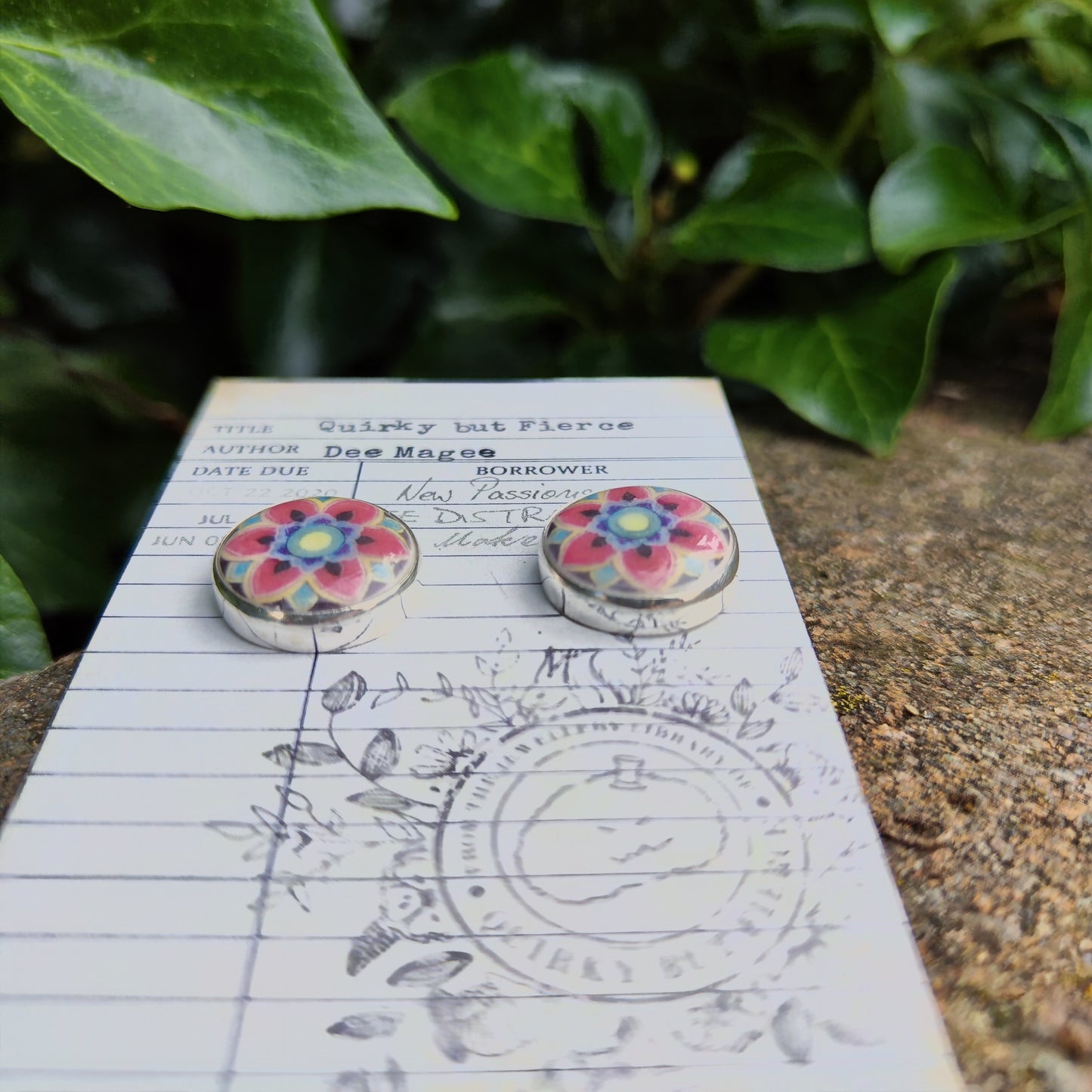 Dancheong Stud Earrings