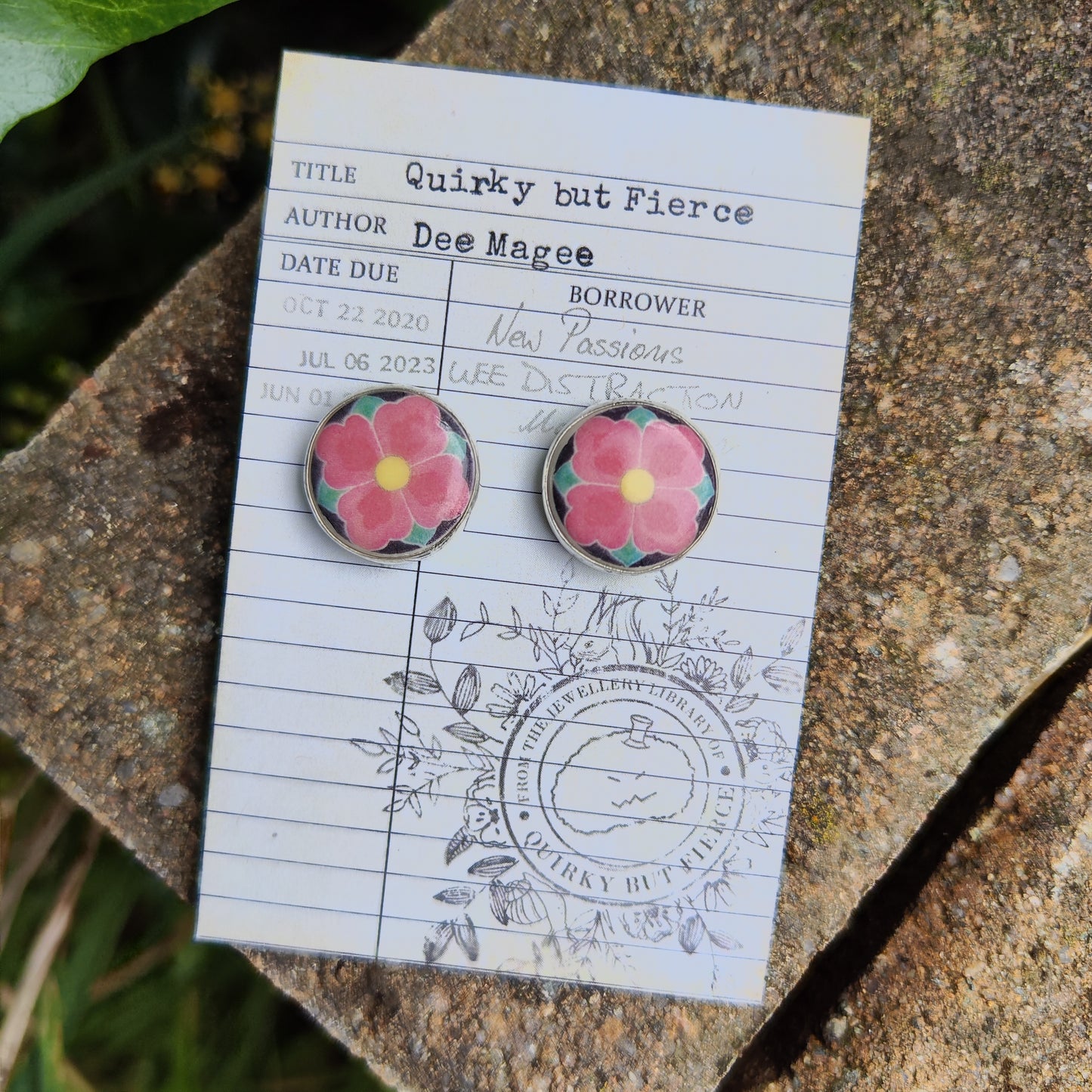 Dancheong Stud Earrings