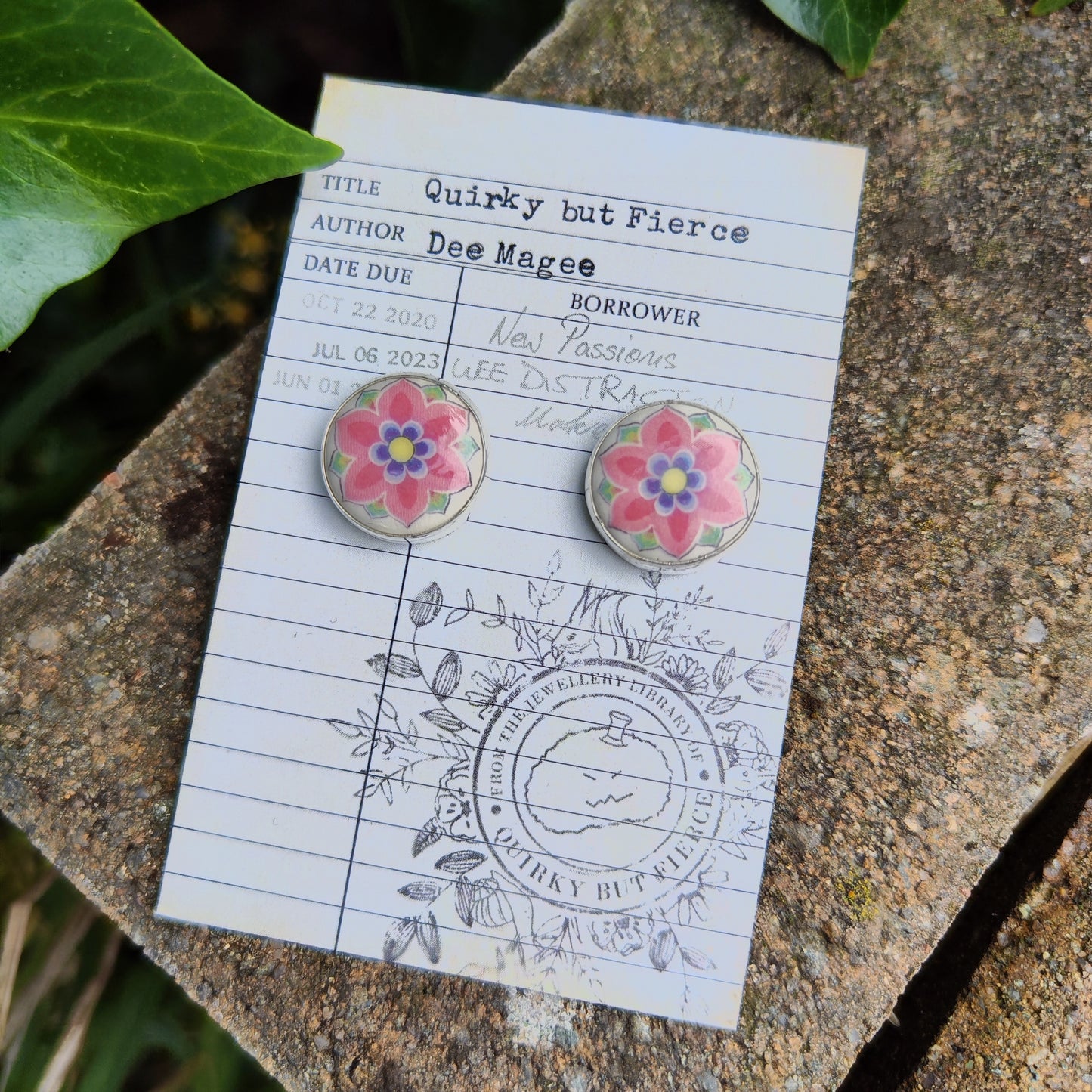 Dancheong Stud Earrings