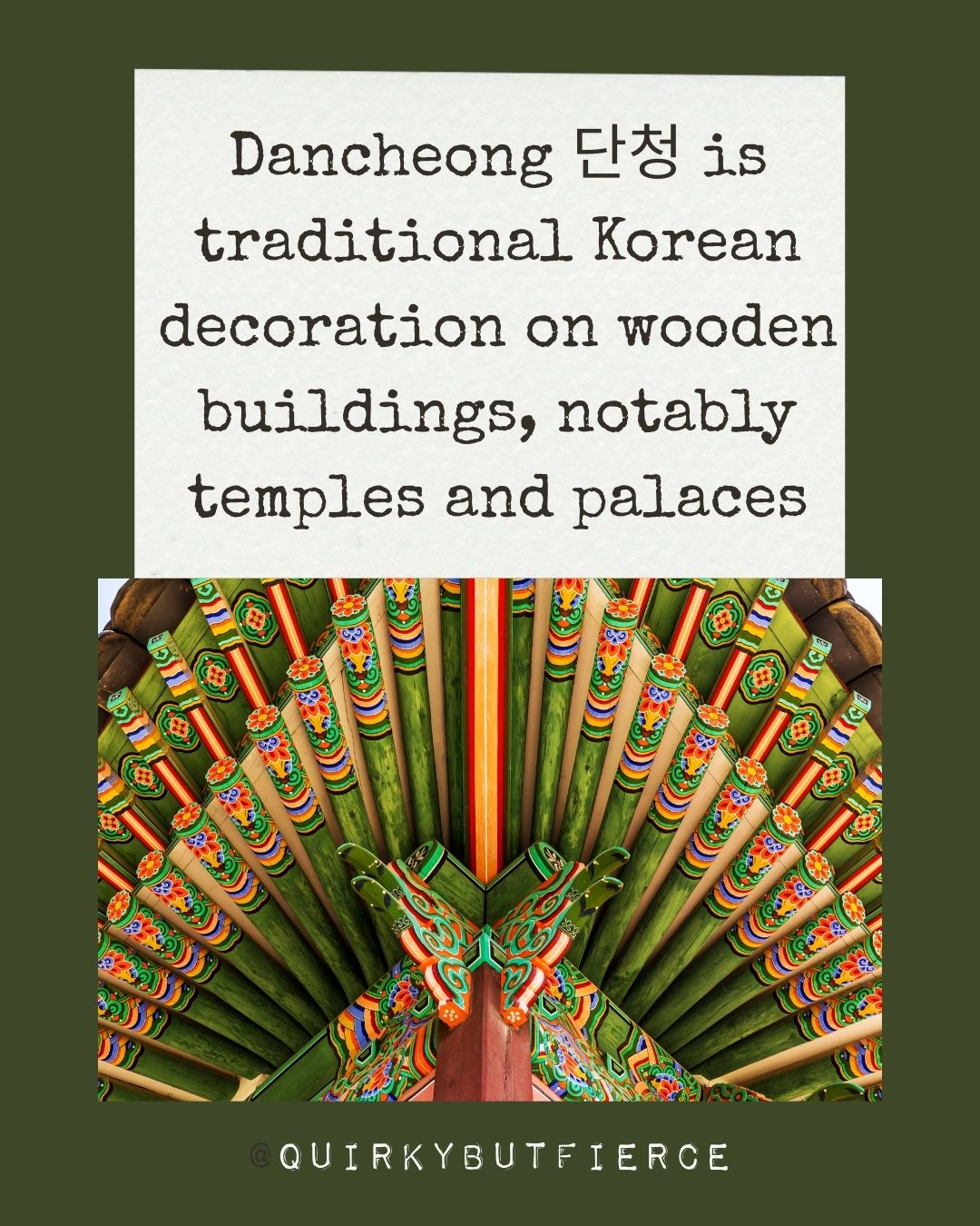 Dancheong Stud Earrings