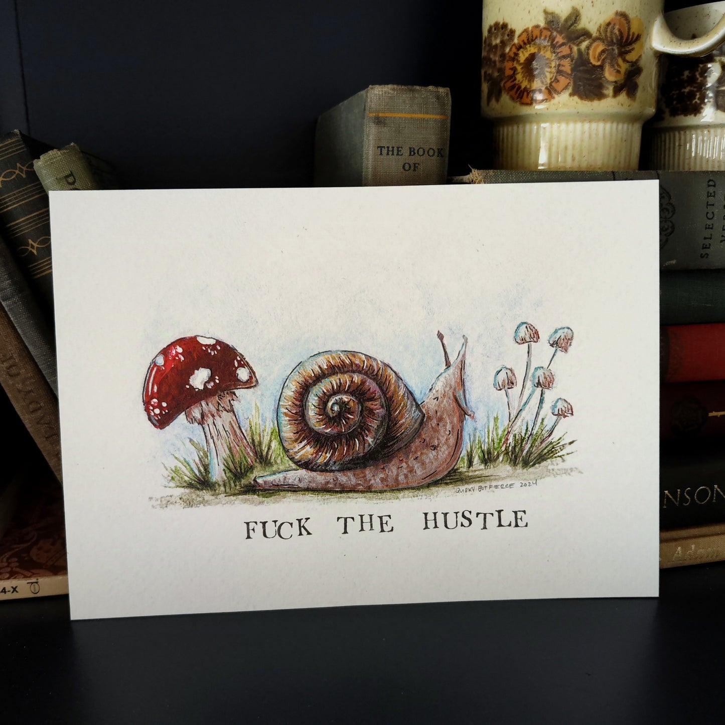 FUCK THE HUSTLE - Art Print