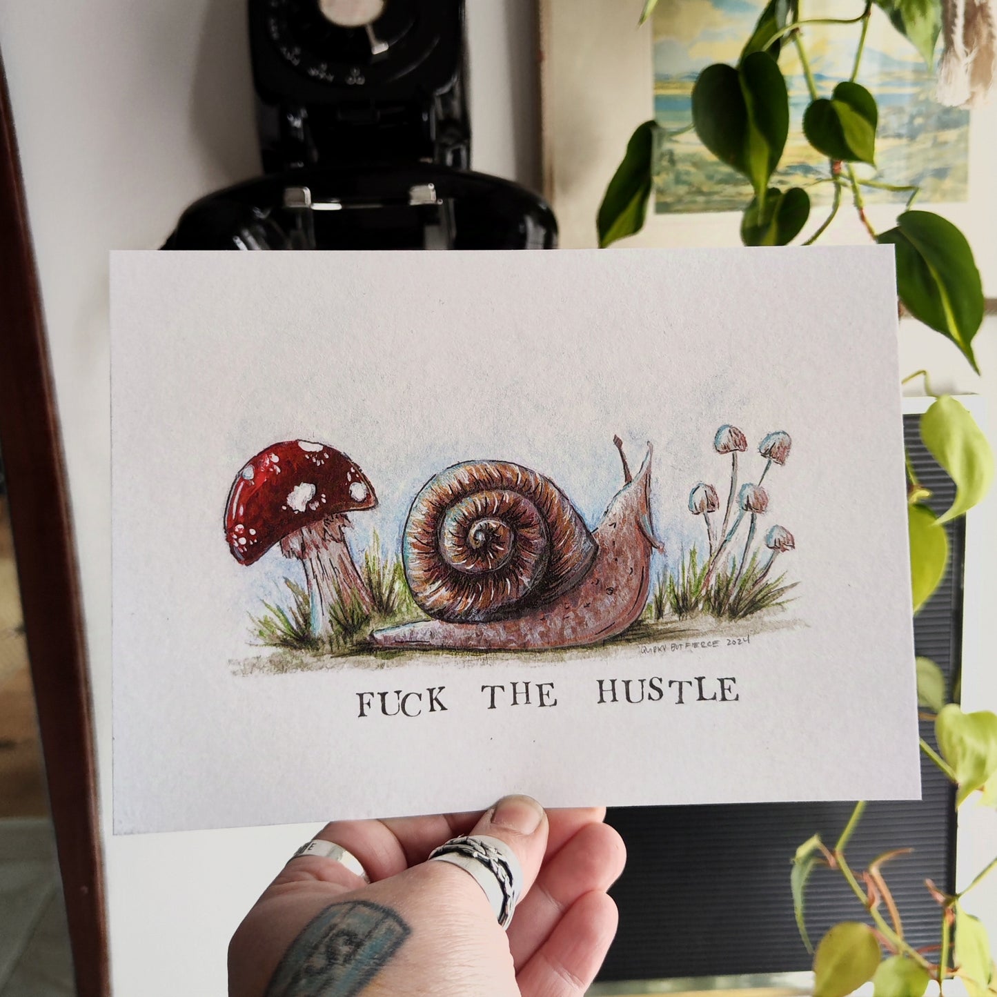 FUCK THE HUSTLE - Art Print