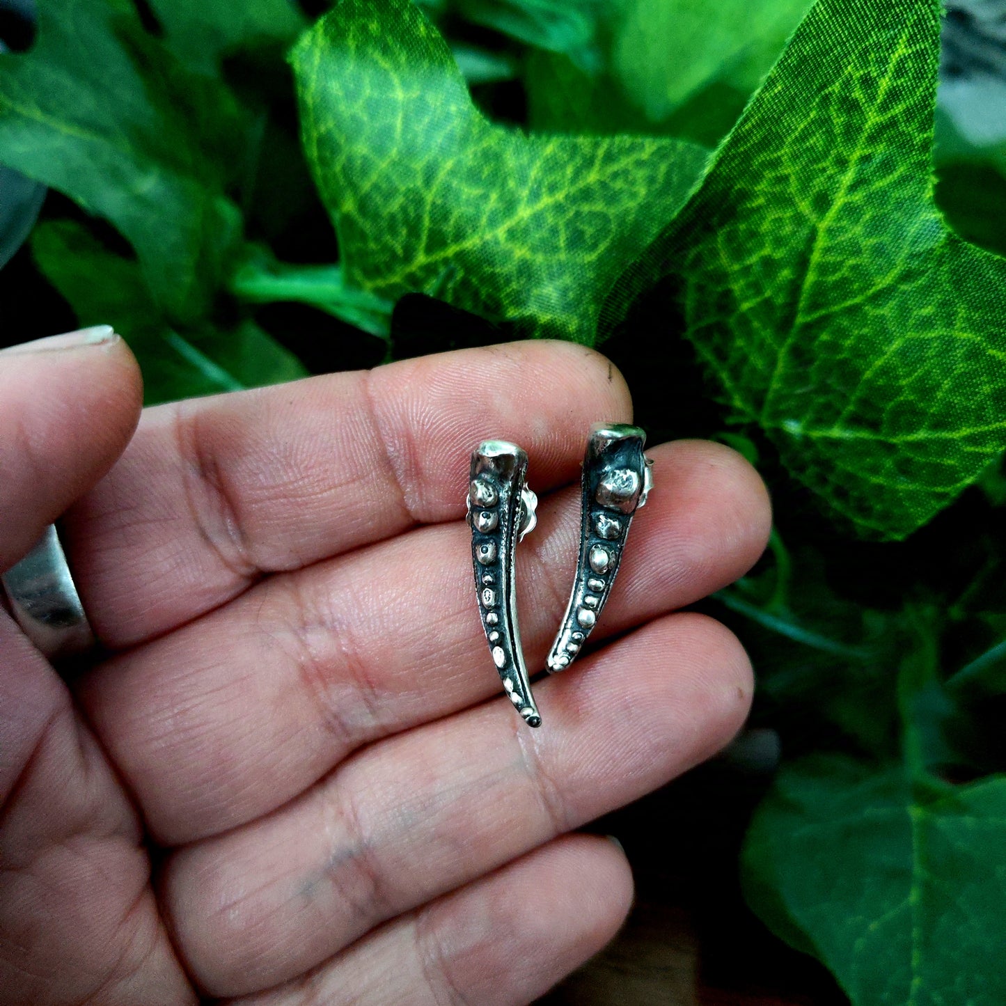 Deconstructed Claw Earrings