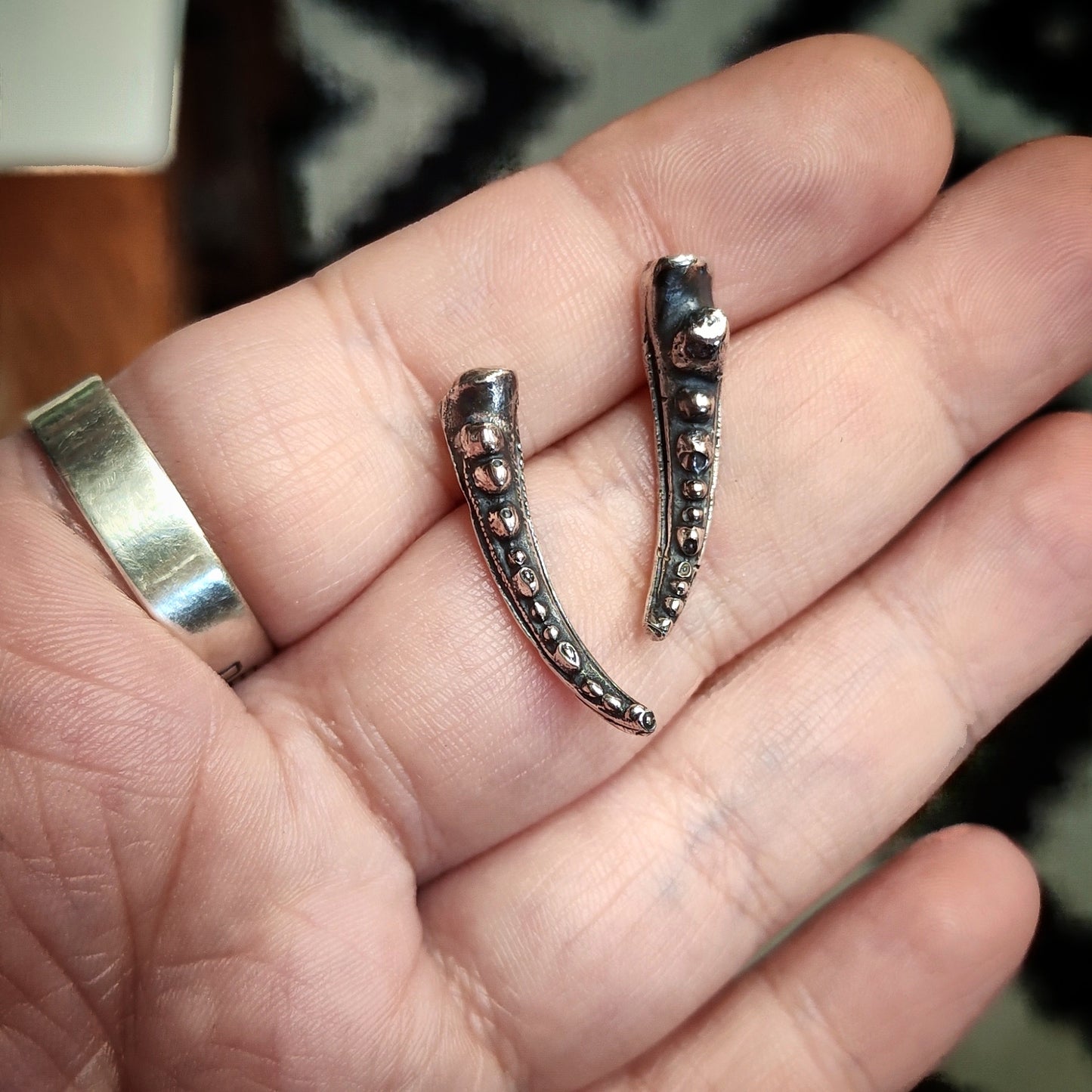 Deconstructed Claw Earrings