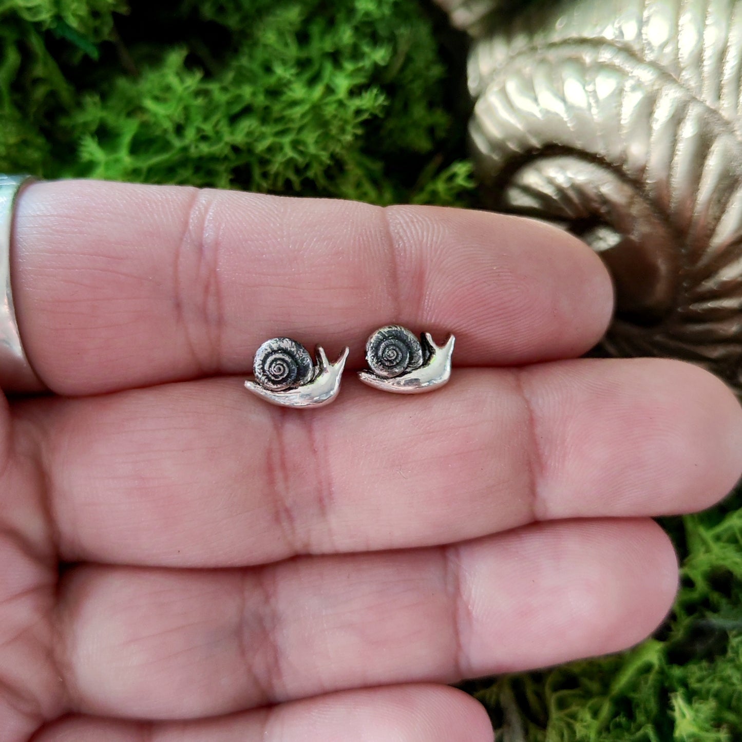 FUCK THE HUSTLE - Snail Stud Earrings