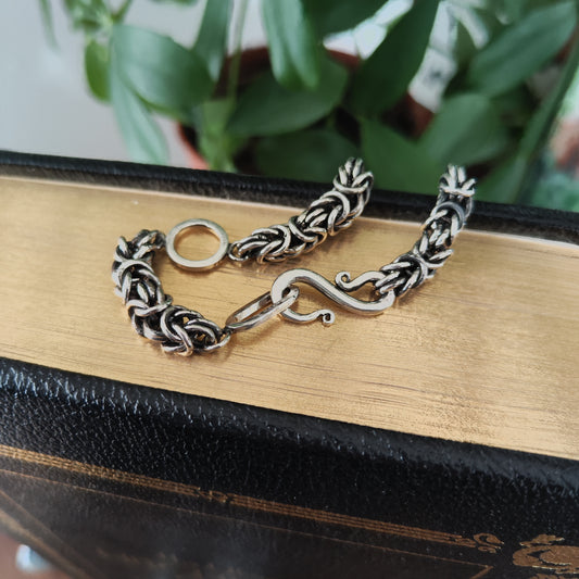 Circles & Ovals Byzantine Bracelet