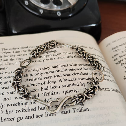 Circles & Ovals Byzantine Bracelet