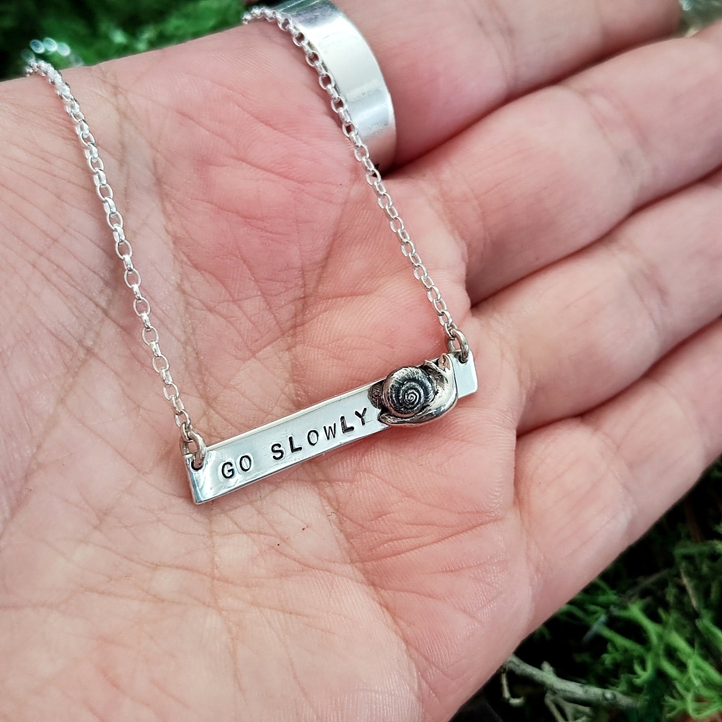 FUCK THE HUSTLE - Bar Necklace