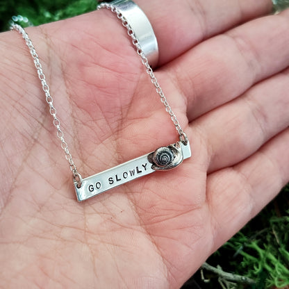 FUCK THE HUSTLE - Bar Necklace