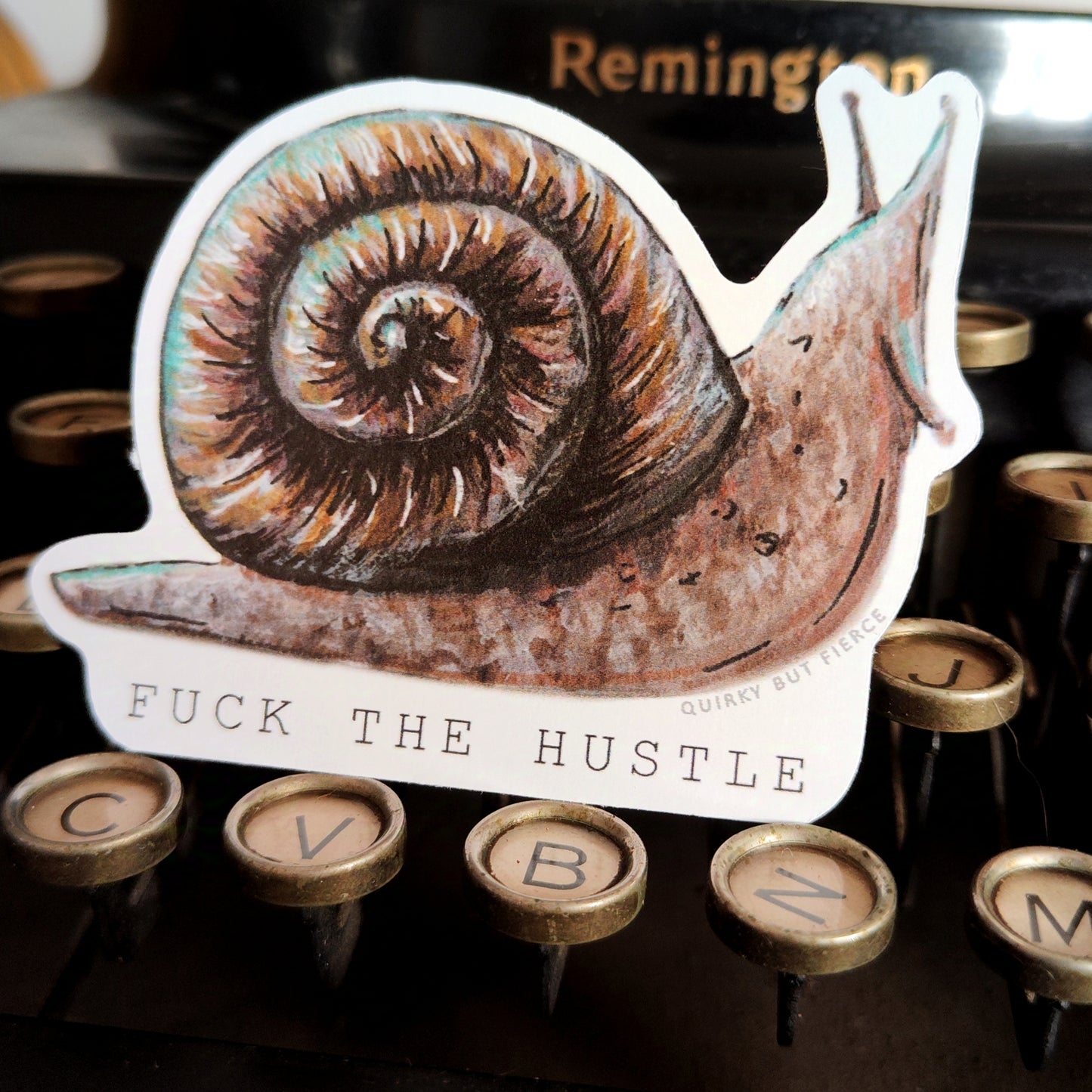 FUCK THE HUSTLE - Eco Sticker