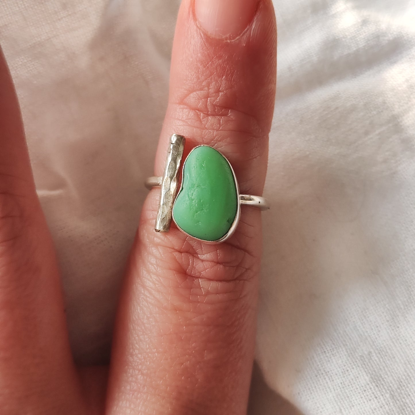 Sea Glass T-Ring Size M-O