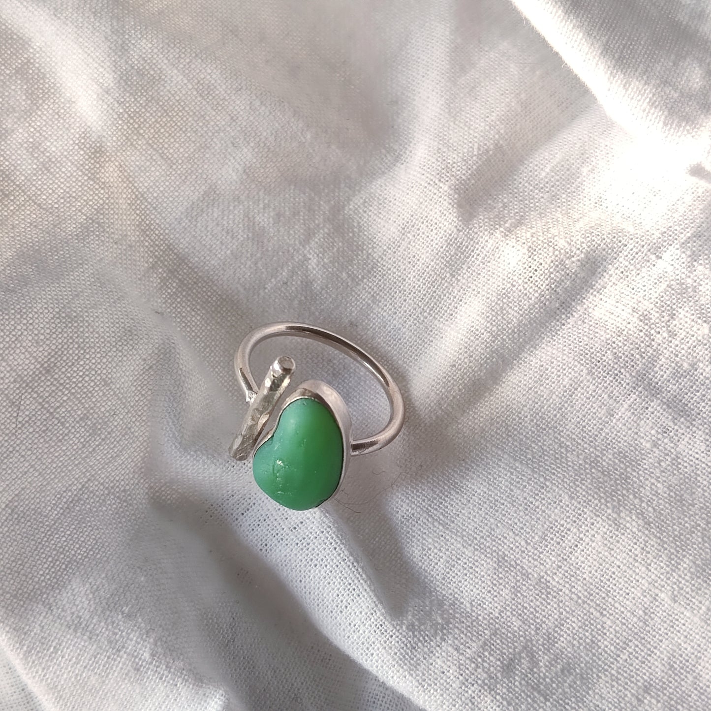 Sea Glass T-Ring Size M-O