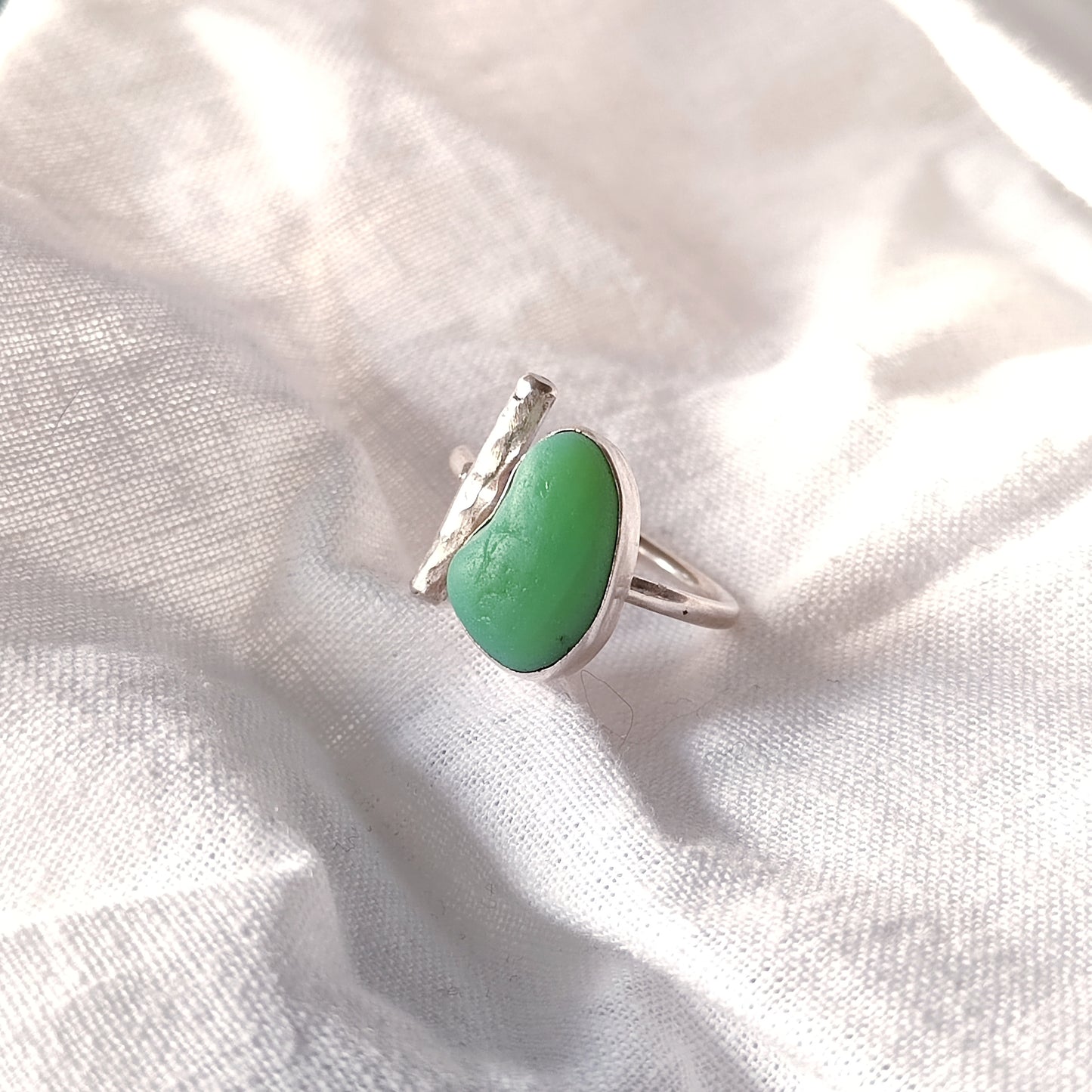 Sea Glass T-Ring Size M-O