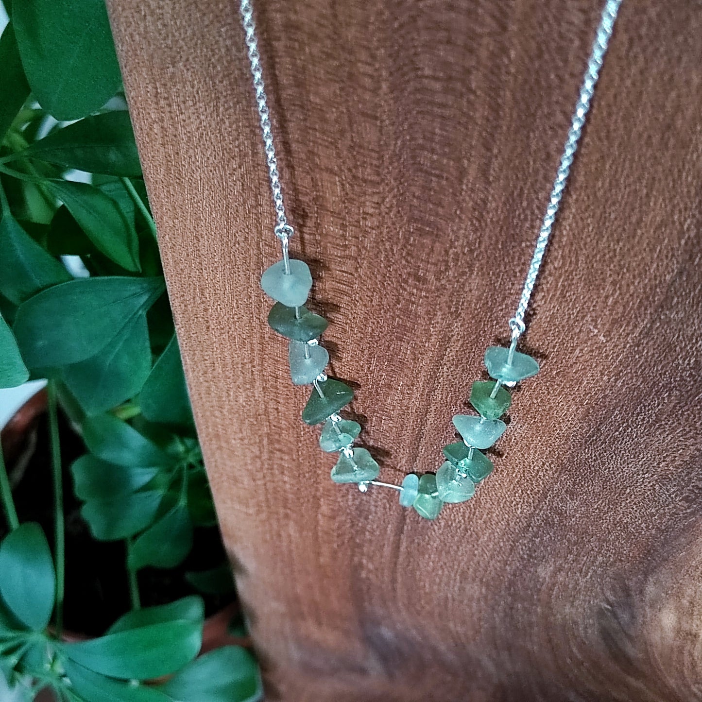 Sea Glass Segment Necklace