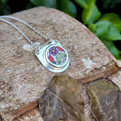 Broken Plates: Fireglow Necklace