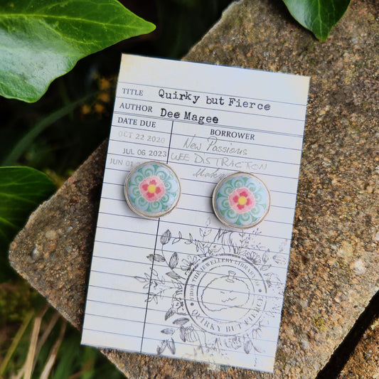 Dancheong Stud Earrings
