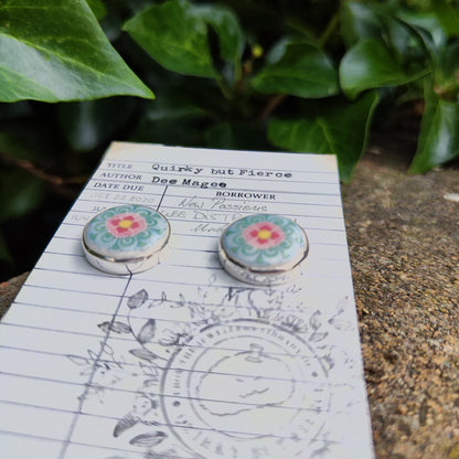Dancheong Stud Earrings