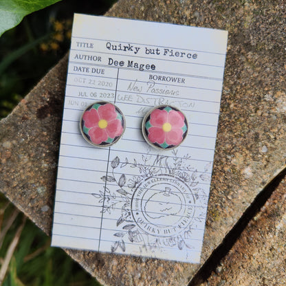 Dancheong Stud Earrings