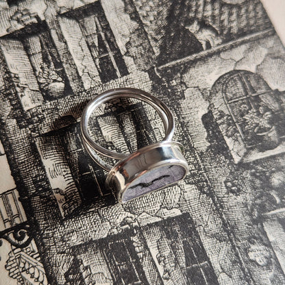 Hallowe'en Broken Plate Ring - Introvert Bat