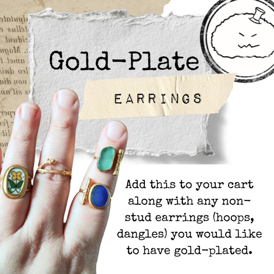 Gold-Plate Non-Stud Earrings