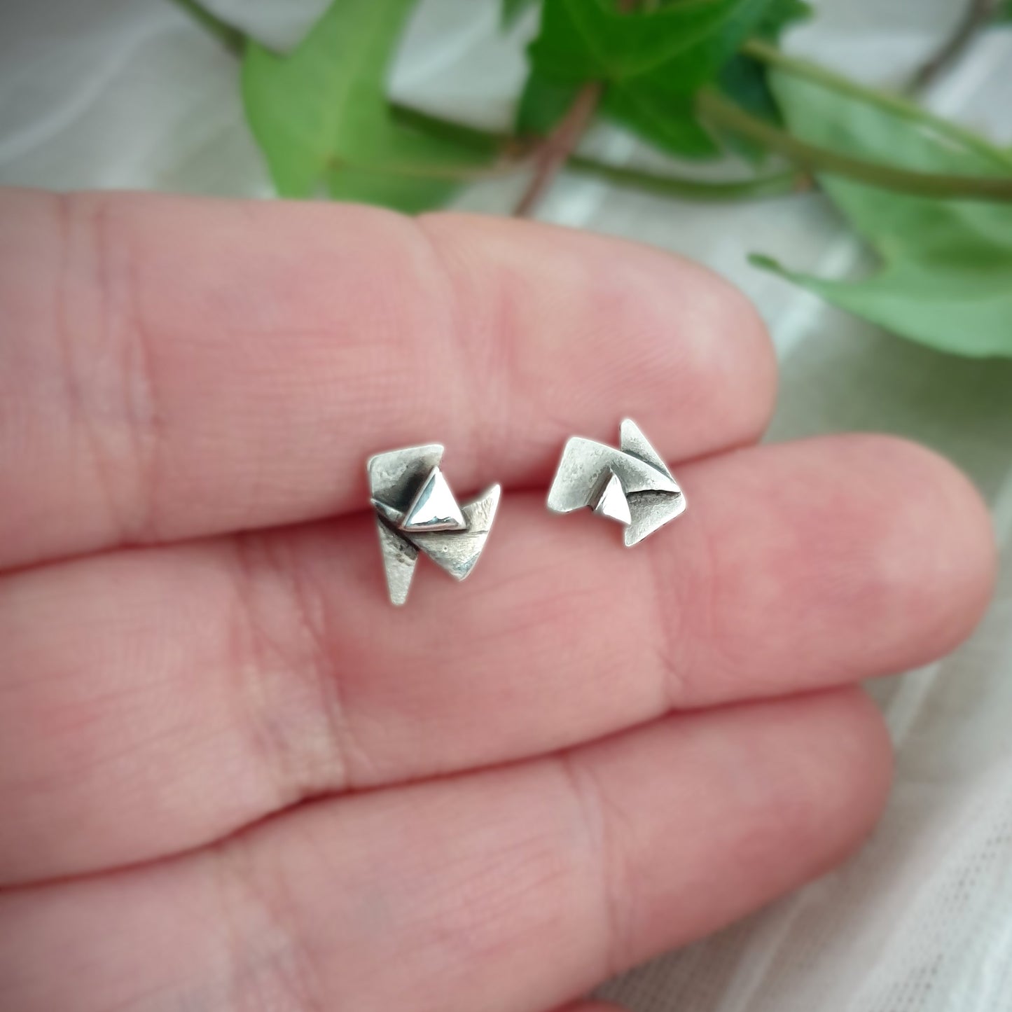 Shattered - Eco-Silver Earrings