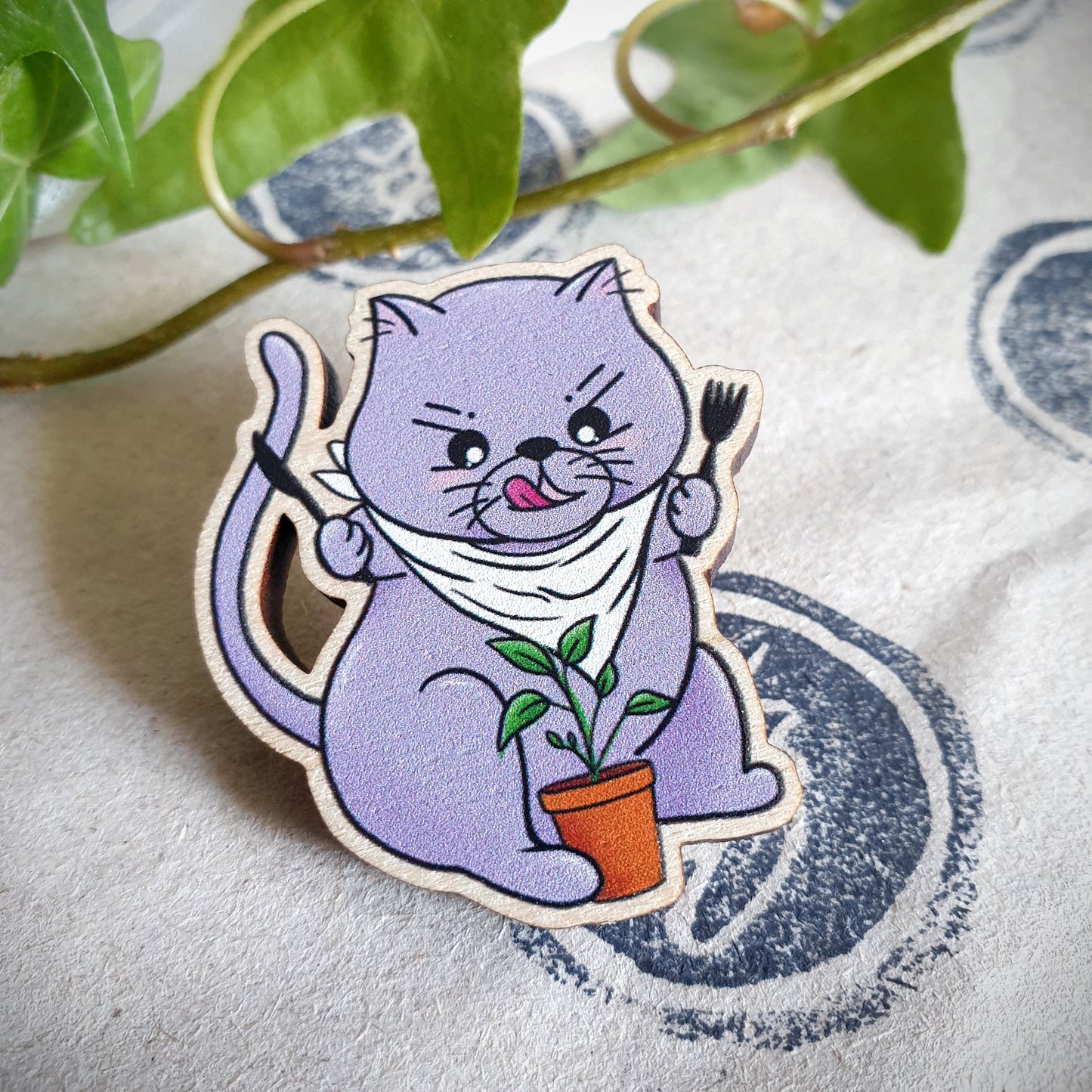 Nom Nom Badge Pin