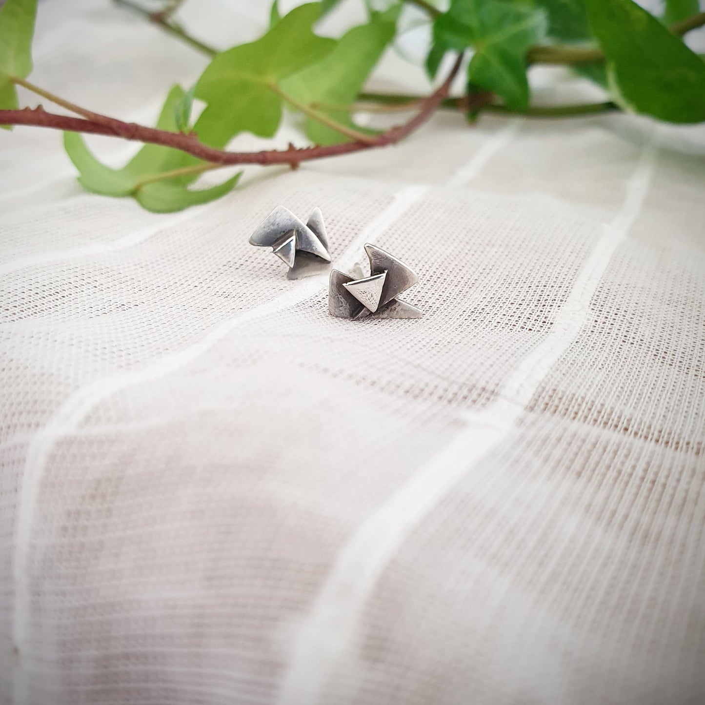 Shattered - Eco-Silver Earrings