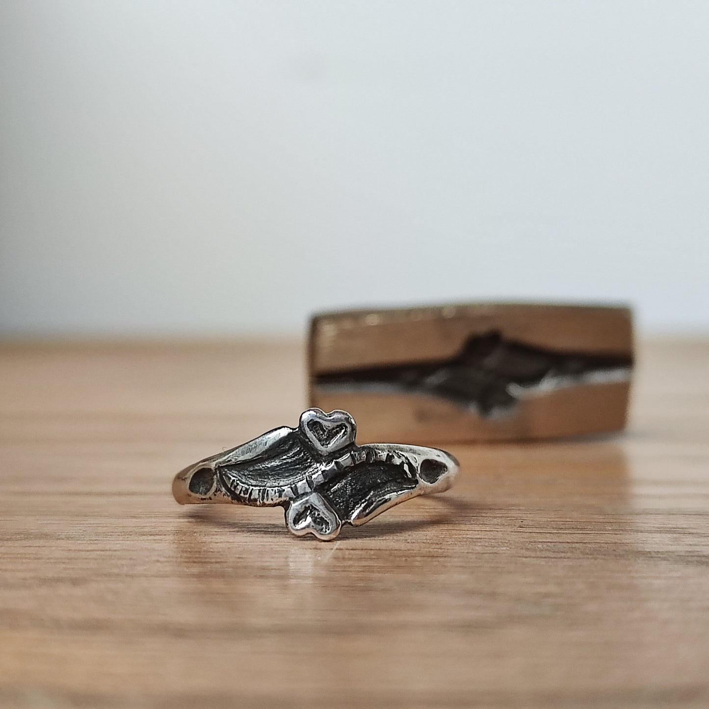 Antique Impressions Ring- Duo Heart