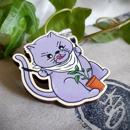 Nom Nom Badge Pin